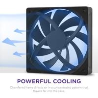 NZXT F120Q - 120MM - Black - Quiet Airflow - thumbnail