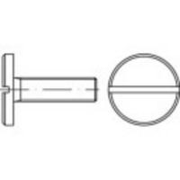 TOOLCRAFT 118996 Platkopschroeven M8 4 mm Sleuf DIN 923 Staal 100 stuk(s) - thumbnail