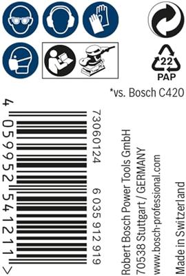 Bosch Accessories EXPERT M480 2608900783 Schuurnetrol Ongeperforeerd Korrelgrootte (num) 320 1 stuk(s)