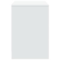 Tv-meubel met LED 100x34x50 cm bewerkt hout wit - thumbnail