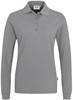 Hakro 215 Women's long-sleeved polo shirt MIKRALINAR® - Titanium - L