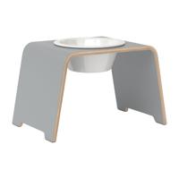 dogBar® Honden voerbar Single, grijs, Maat: M-Large - thumbnail