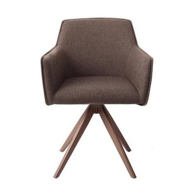Jesper Home Draaibare Eetkamerstoel 'Hofu' Turn Brown, kleur Potters Clay