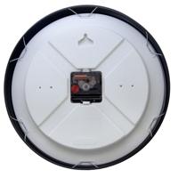 NeXtime - Wandklok 30cm - Stil - Zwart|Wit - Aluminium - Berlin - thumbnail