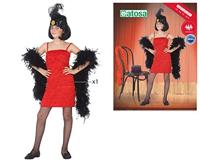 Kostuums voor Kinderen Charleston Rood Maat 5-6 Jaar - thumbnail