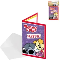 Folat Woezel & pip uitnodigingen, 8st. - thumbnail