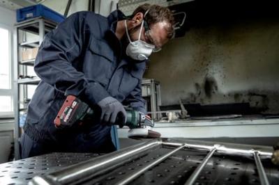 Metabo WVB 18 LT BL 11-125 Quick Inox Accu Haakse Slijper | 18V | Excl. accu&apos;s en lader - 613091850 - thumbnail