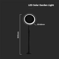 V-TAC 6667 VT-943 Tuinlamp op zonne-energie LED 3.00 W Wit, Zwart - thumbnail