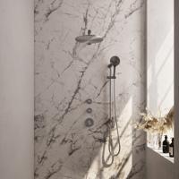 Brushed Edition thermostatische regendouche SET 20 met 30 cm douchekop - thumbnail
