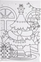 Verfset op nummer kerstboom - thumbnail
