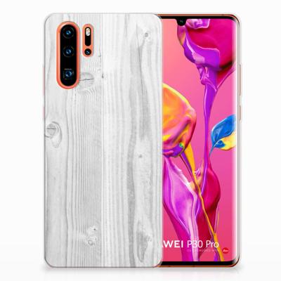 Huawei P30 Pro | Bumper Hoesje | White Wood