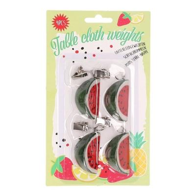 Tafelkleed Gewichtjes Fruit 4st Assorti