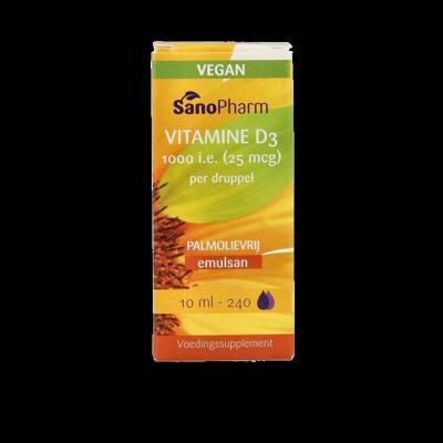 Sanopharm Vitamine D3 25mcg Emulsan Druppels Sanopharm Vitamine D3 25mcg Emulsan Druppels