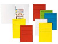 Dossiermap Secolor folio 3 klep 100% gerecycled karton 250 gr grijs | 25 stuks - thumbnail