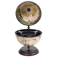 Globebar tafelmodel eucalyptushout wit - thumbnail
