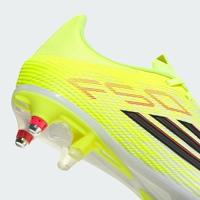 adidas F50 League IJzeren-Nop Voetbalschoenen (SG) Neongeel Zwart Rood - thumbnail