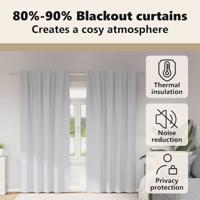 VidaXL Zwart-out gordijnen met ringen 2 pcs bleekgrijs 245 x 140 cm - thumbnail