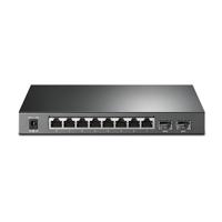 TP-Link Jetstream 8-poorts Gigabit Poe-switch | Slim beheerd | 8 Gigabit Poe-poort + 2 SFP, 53 W | 802.3AF compatibel | Tot 512 Vlan | 8K Mac-tafel | L2/L3/L4 Qos | Link Aggregation (T1500G-10PS) - thumbnail