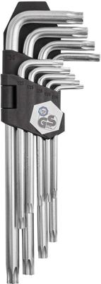 Katana torx angle wrench set ith bore t10 - t50