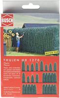 Busch 1270 H0 levensbomen/thujas (27 stuks) Kant-en-klaar model - thumbnail
