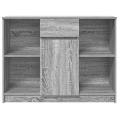 Dressoir met lade 101x35x76 cm spaanplaat grijs Sonoma