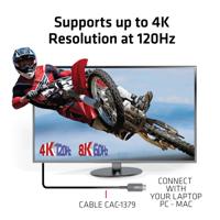 Club 3D ultra high speed aoc hdmi 2.1 gecertificeerde unidirectioneel kabel male-male (zwart, 20 meter, 4k 120hz, 8k 60hz, 48gbps) - thumbnail
