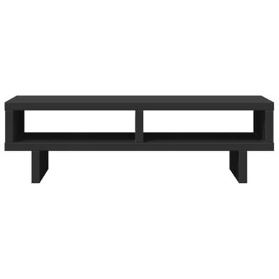 Monitorstandaard 50x27x15 cm bewerkt hout zwart