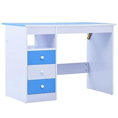 Kindertekentafel/-bureau kantelbaar blauw en wit - thumbnail