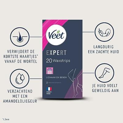 Veet Expert Koude Waxstrips Benen & Lichaam Normale Huid Veet Expert Koude Waxstrips Benen & Lichaam Normale Huid