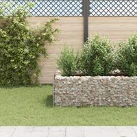 Gabion plantenbak verhoogd 360x90x50 cm staal - thumbnail