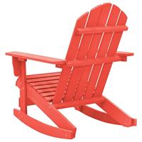 Schommelstoel Adirondack massief vurenhout rood - thumbnail