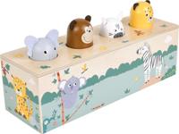 Small Foot - houten dansende dieren met geluiden safari fsc - thumbnail