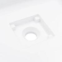 Wastafel 50x50x12,3 cm mineraal gegoten/marmer gegoten wit - thumbnail