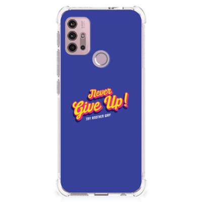 Motorola Moto G30 | G20 | G10 Telefoonhoesje met tekst Never Give Up Motorola Moto G30 | G20 | G10 Telefoonhoesje met tekst Never Give Up