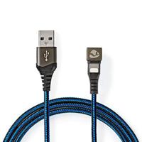Nedis USB-Kabel | Apple Lightning 8-Pins naar USB-A Male | 480 Mbps | 1 m | 1 stuks - GCTB39300AL10 GCTB39300AL10 - thumbnail