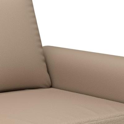 Fauteuil 60 cm kunstleer cappuccinokleurig