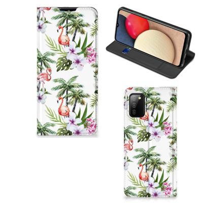 Samsung Galaxy M02s | A02s | Hoesje maken | Flamingo Palms
