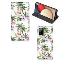 Samsung Galaxy M02s | A02s | Hoesje maken | Flamingo Palms - thumbnail