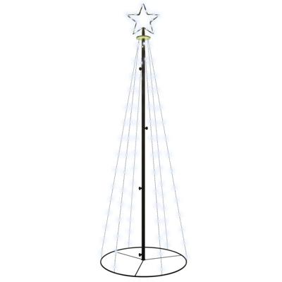 Kegelkerstboom 108 LED's 70x180 cm koudwit