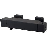 Xellanz Rombo Thermostatische Douchemengkraan Mat Zwart - Eco Vriendelijk - thumbnail