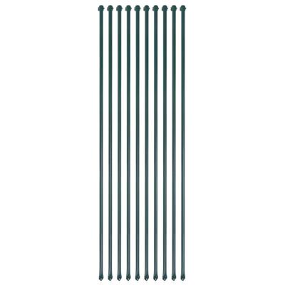 VidaXL Tuinpalen 1,5 m metaal groen 10 st