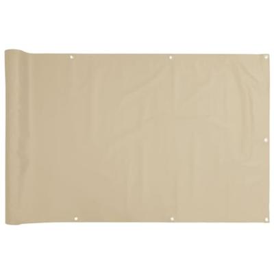 VidaXL Balkonscherm 120x300 cm oxford stof beige