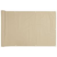 VidaXL Balkonscherm 75x500 cm oxford stof beige - thumbnail
