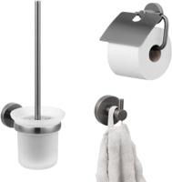 Saqu Eurotrend toilet accessoires 3-delig gunmetal - thumbnail