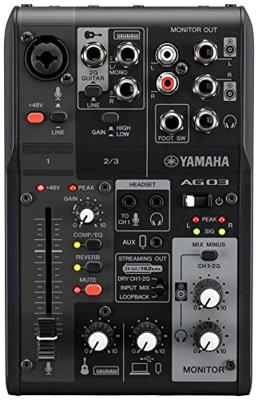 Yamaha AG03MK2 LSPK B live streaming pack