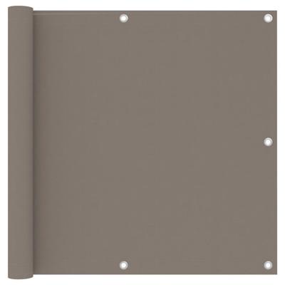 VidaXL Balkonscherm 90x500 cm oxford stof taupe