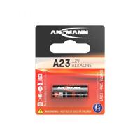 Ansmann alkaline batterij voor garagedeuropener, alarminstallatie, draadloze ontspanner voor camera, meetapparaten, bel, enz. A23 (12 V). 1 Stuk zwart, oranje - thumbnail