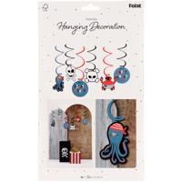 Pirate Party Hangdecoratie Swirls (6st) - thumbnail