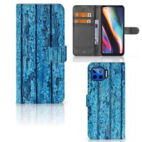 Motorola Moto G 5G Plus | Book Style Case | Wood Blue - thumbnail