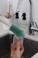 Borstel voor babyfles BEABA saliegroen - thumbnail